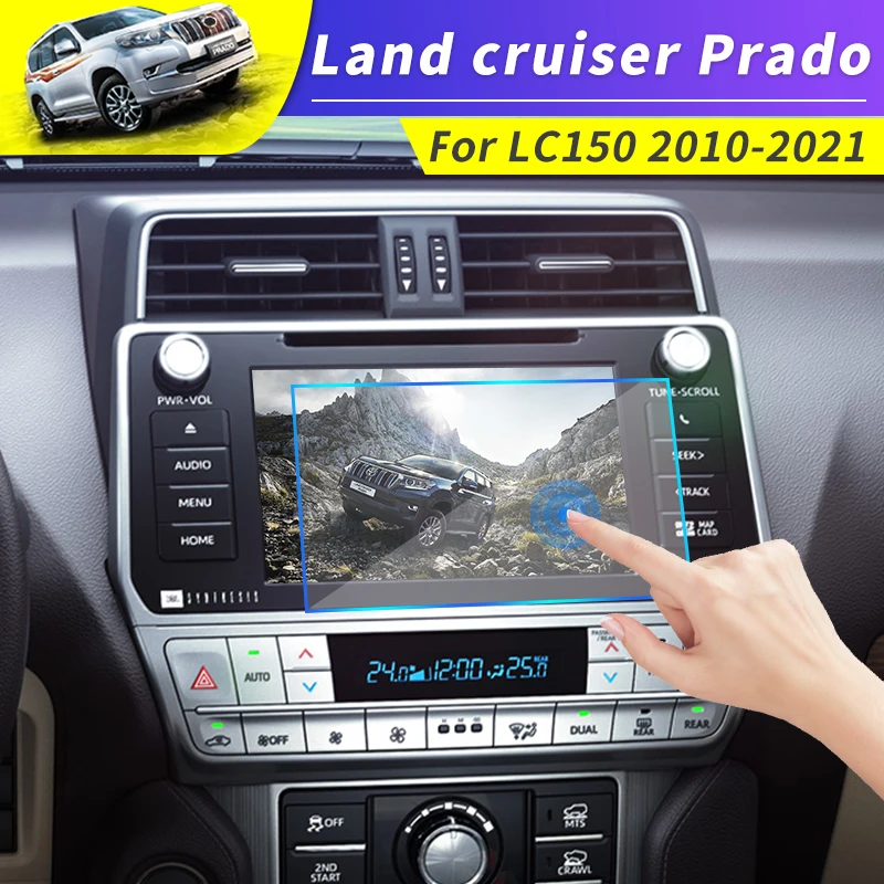 

For Toyota Land Cruiser Prado 150 120 Navigation Screen Tempered Film Multimedia Shield Protective Film Interior Modification