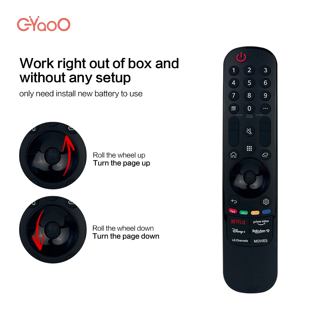 MR21 AKB76036509 GA ИК-пульт дистанционного управления Magic 4K UHD OLED Smart TV 43NANO75UPA без голосовой функции (art.: 3920d2fbbd2fd) - 3920d2fbbd2fd