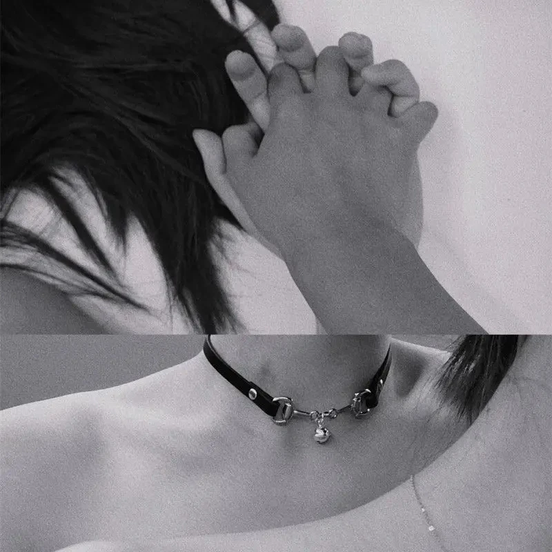 Кожаное ожерелье-чокер imixlot