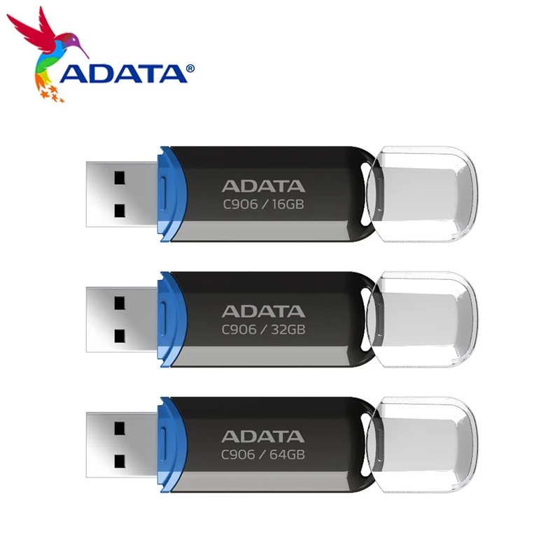 USB-флеш-накопитель ADATA C906 100% оригинальный 64 ГБ 32 16 USB 2 0