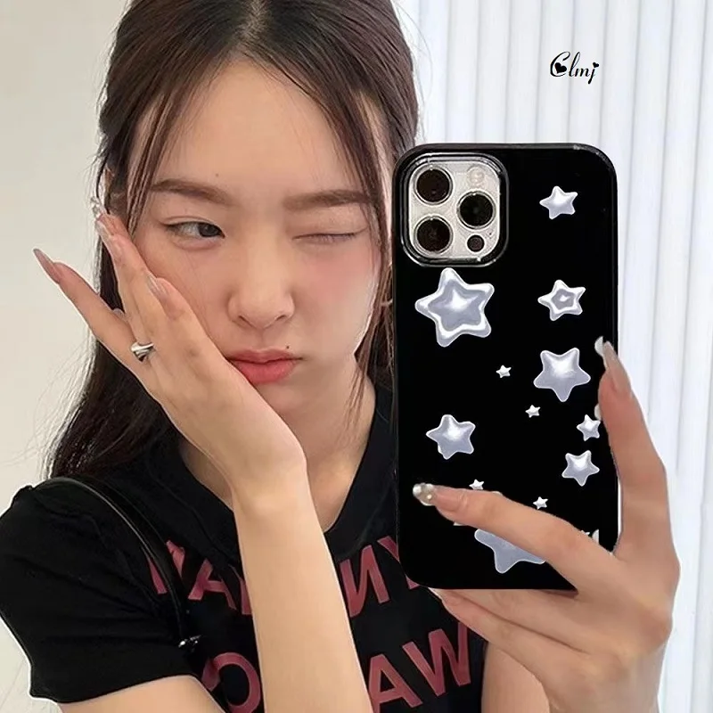 

Clmj Vintage Cool Star Phone Case For iPhone 11 12 Mini 13 Pro 14 XR X XS Max Se 2020 7 8 Plus Soft Silicone Protective Cover