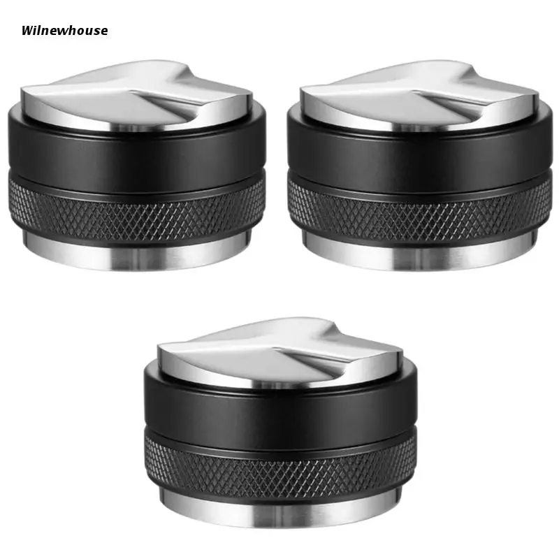 

Дистрибьютор для кофе F63A, профессиональный инструмент для ручной вскрытия эспрессо с двойной головкой, регулируемая глубина, распределите...