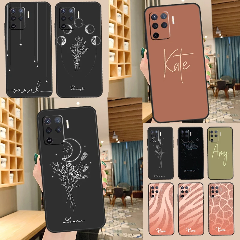 Персональная именная печать для OPPO A52 A72 A92 A1K A15 A16 A54 A74 A94 A3S A5S A5 A9 A31 A53 A83 A91 A93