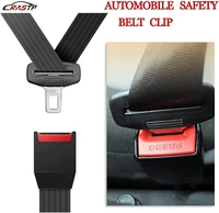 rastp car seat belt clip extender safety seatbelt buckle plug socket black car annex interior straight lock tongue bag058