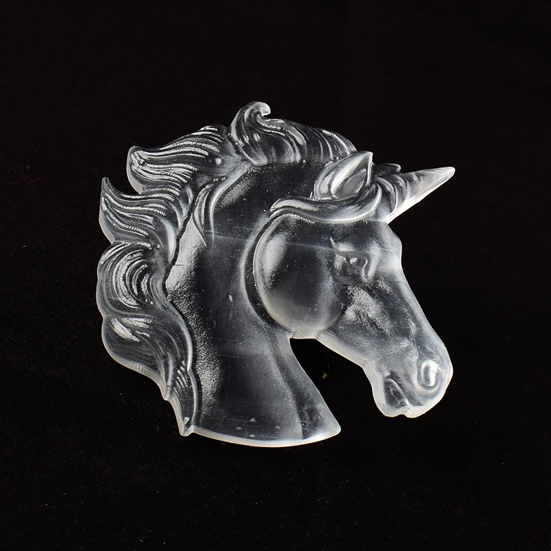 

Натуральный кристалл селенит камень Единорог животное минеральный образец хрустальные изделия удачи фэн-шуй коллекция домашний Декор под...