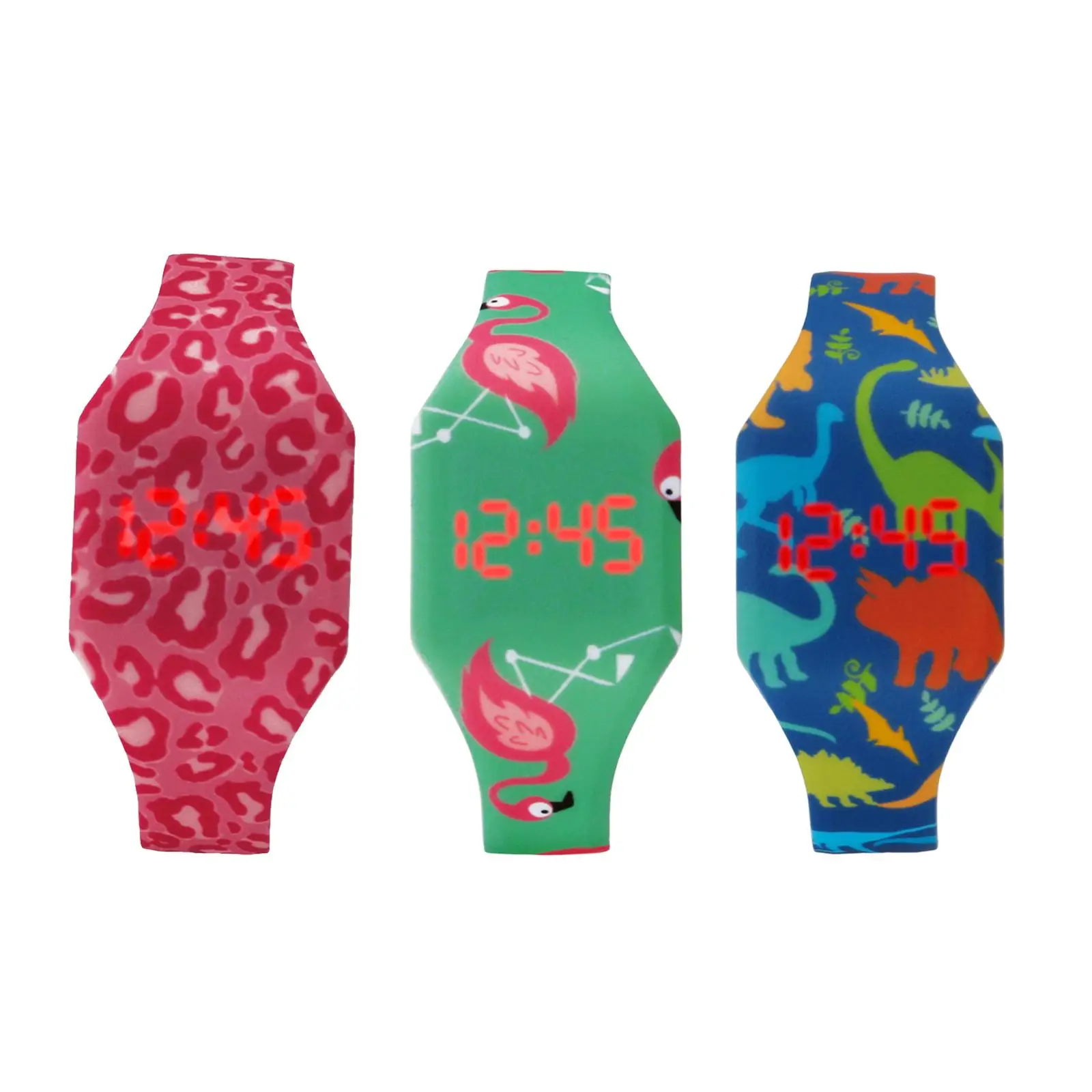 

Kids Cartoon Watch Silicone for Boys Girls Comfortable wearing Flip open Watch Strap Lovely Fashionable with Metal Buckle