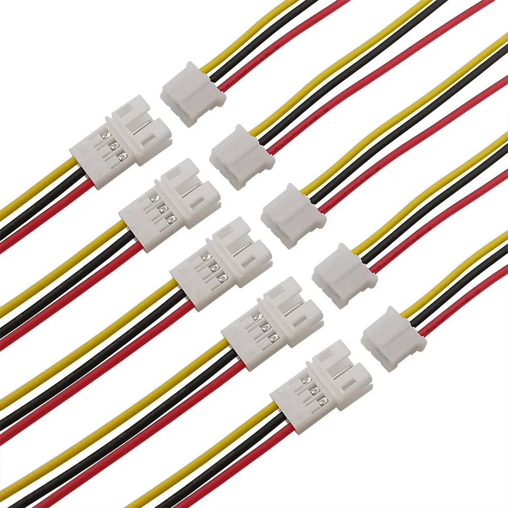 

10/5/2/1 пара Micro JST PH 2,0 мм шаг 3-контактный разъем «папа-мама» для проводов PH 2,0 разъемы с кабелями 20 см 26AWG