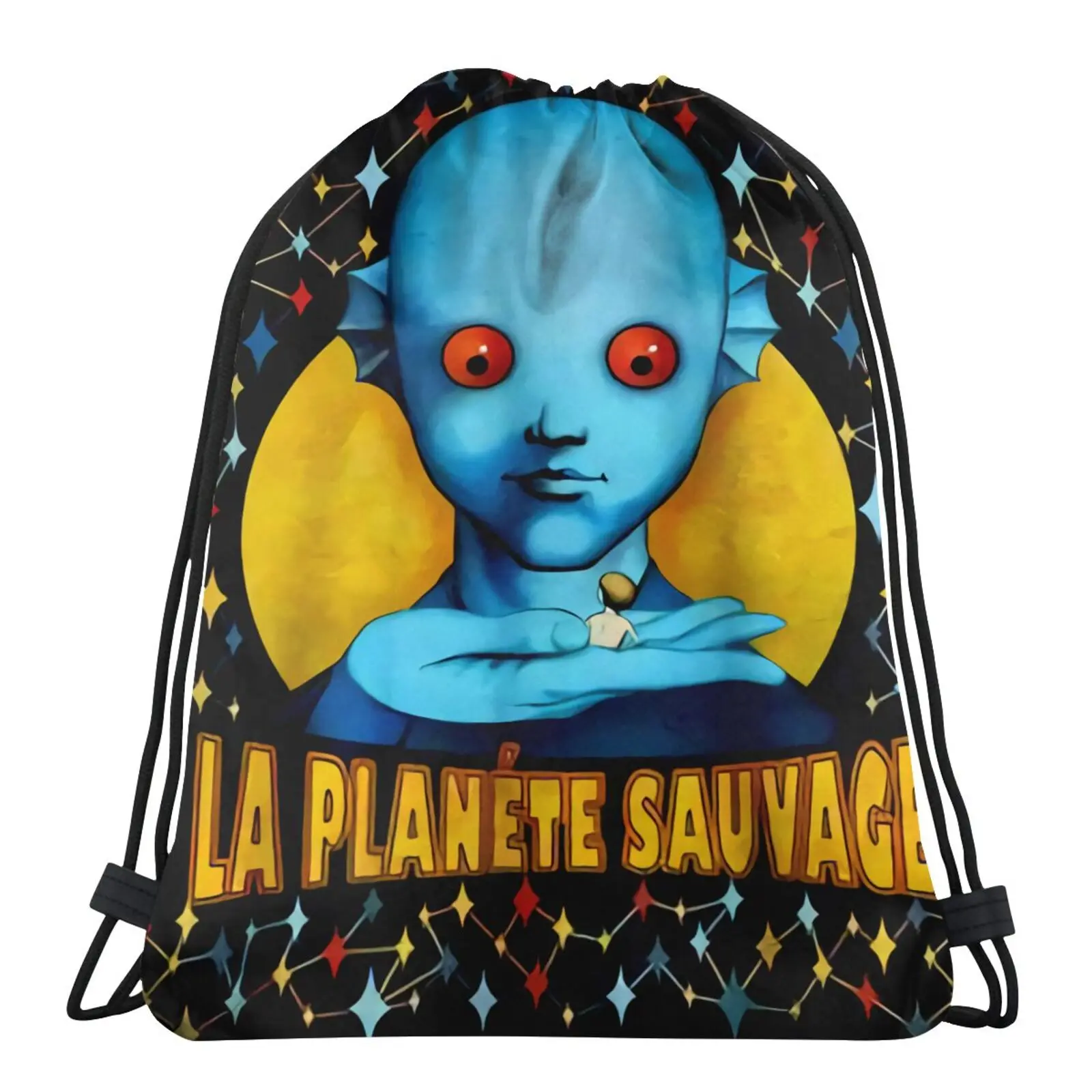 

Мужской рюкзак на шнурке, из органзы, с принтом планеты