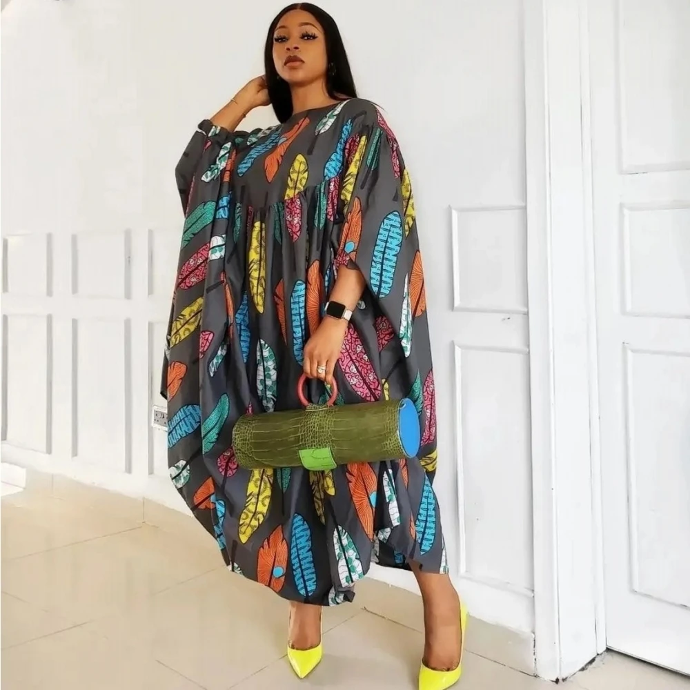 

Африканские искусственные платья, женское платье, Дашики, платье с принтом в полоску Анкары, Дубайский кафтан, халат, марокканская мусульманская мода, абайя