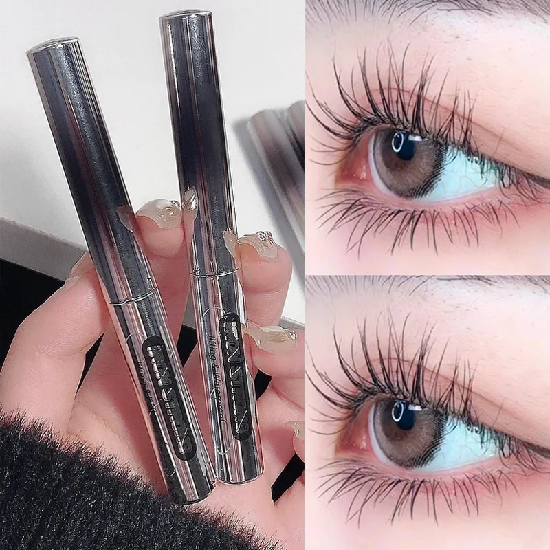 

Small Steel Pipe Mascara Curly Slender Long Lasting Water Proof Not Easy To Smudge Very Fine Brush Head Makeup Cosmetic