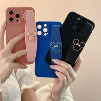 disney 2022 new cartoon mickey wristband apple 13promax 13 mobile phone case iphone12 12pro protective case 11 apple xr