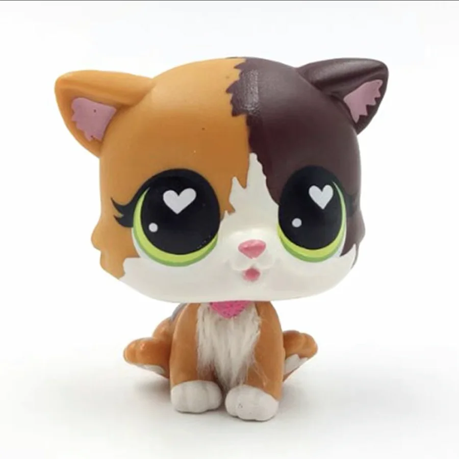 

YASMINE Pet Shop Mini Anime Cat Kitten Kitty Pet Green Eyes lps #339B Figure Toys