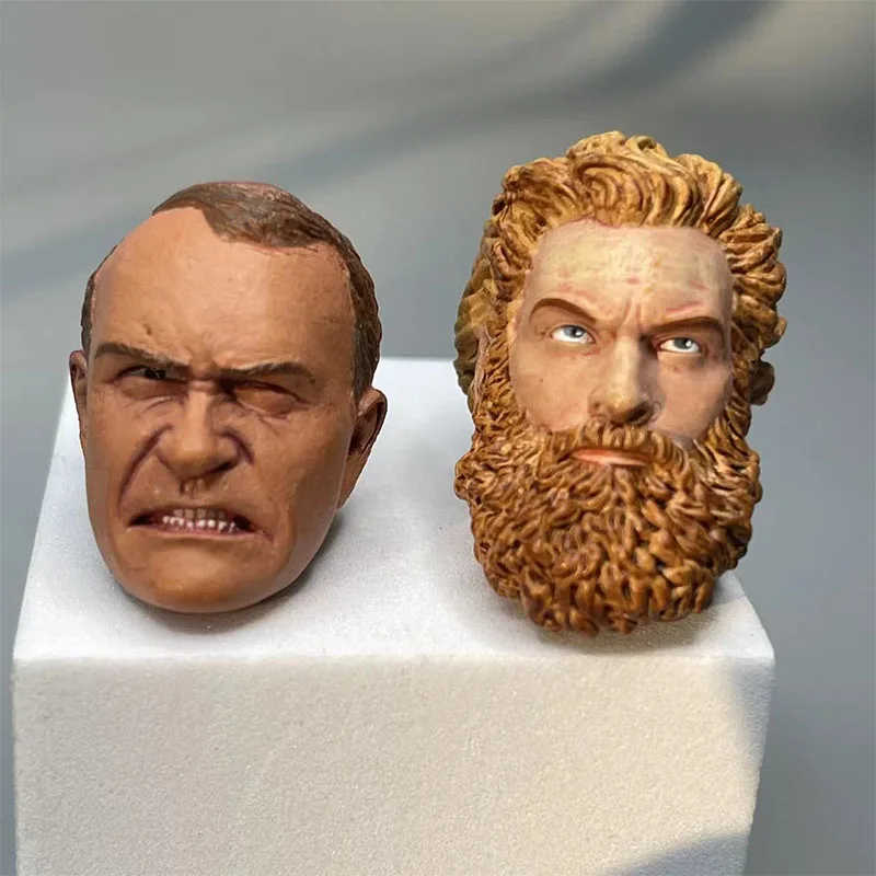 

Модель с резьбой в виде головы солдата в масштабе 1:6, коллекционные украшения, куклы, детский подарок, настольное украшение