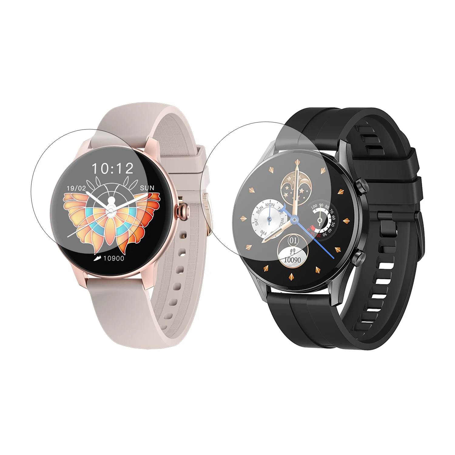 

5pcs TPU Soft Smartwatch Clear Protective Film Cover For IMILAB W12/W11L W11/KW66 Smart Watch Screen Protector Sport Accessories