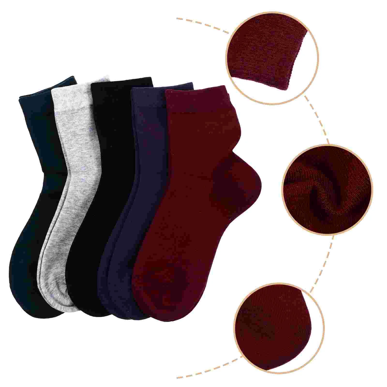 

5 Pair Silicone Heel Pad Socks Silicone Socks for Cracked Feet Cracked Heel Socks Hard Skin Repair Socks Cracked Spa Socks