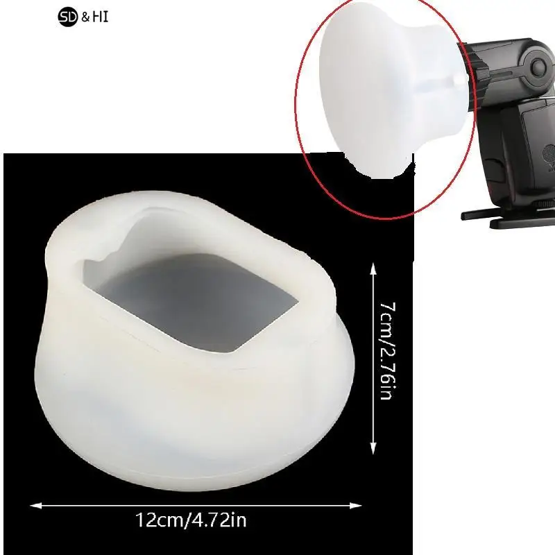 

1Pc Silicone Soft Light Shade Rubber Mod Sphere Modular Flash Accessories for Canon Nikon Yongnuo Camera Speedlite Mod
