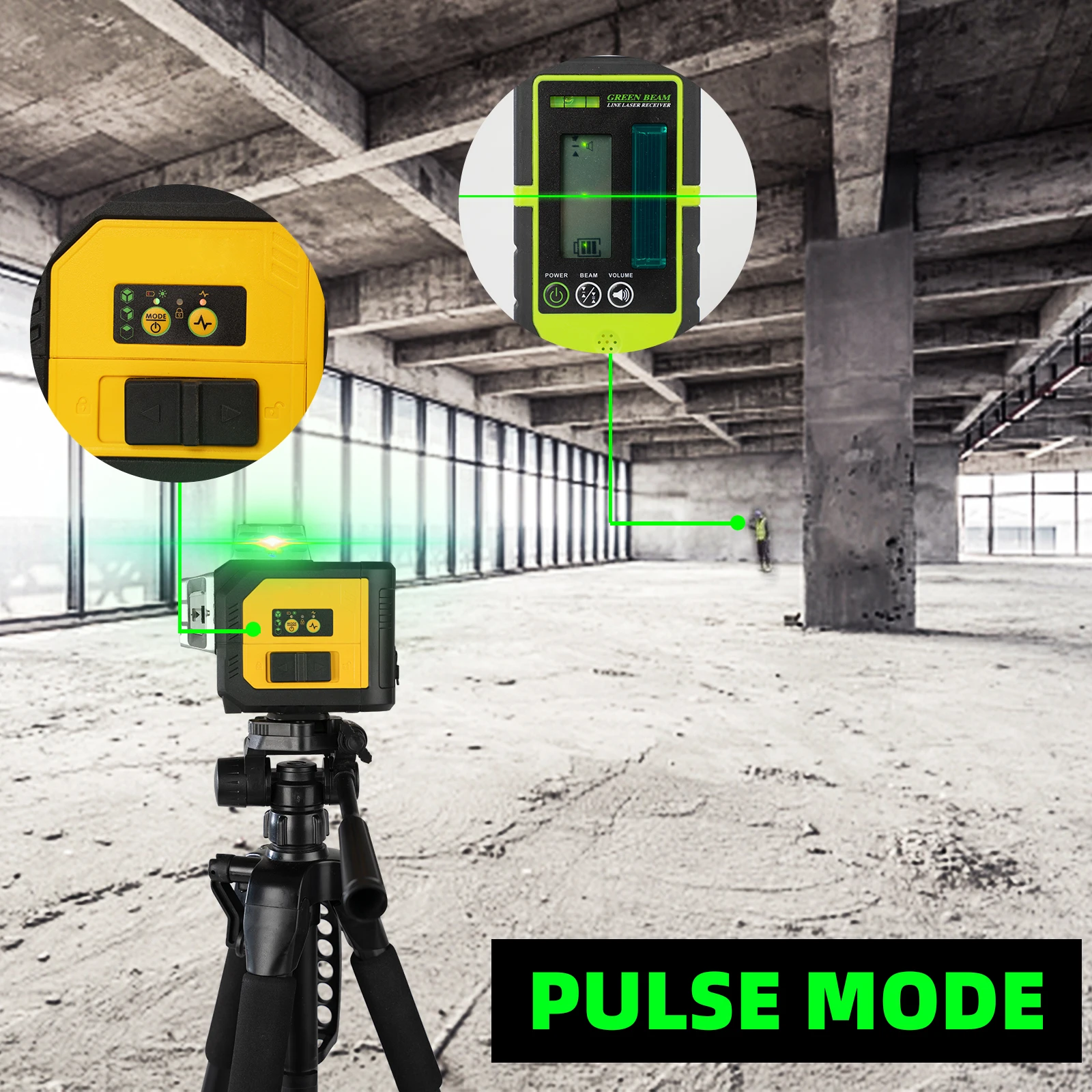 Factory 12 line wall and ground-level spirit level 3D all-around wall laser level enlarge