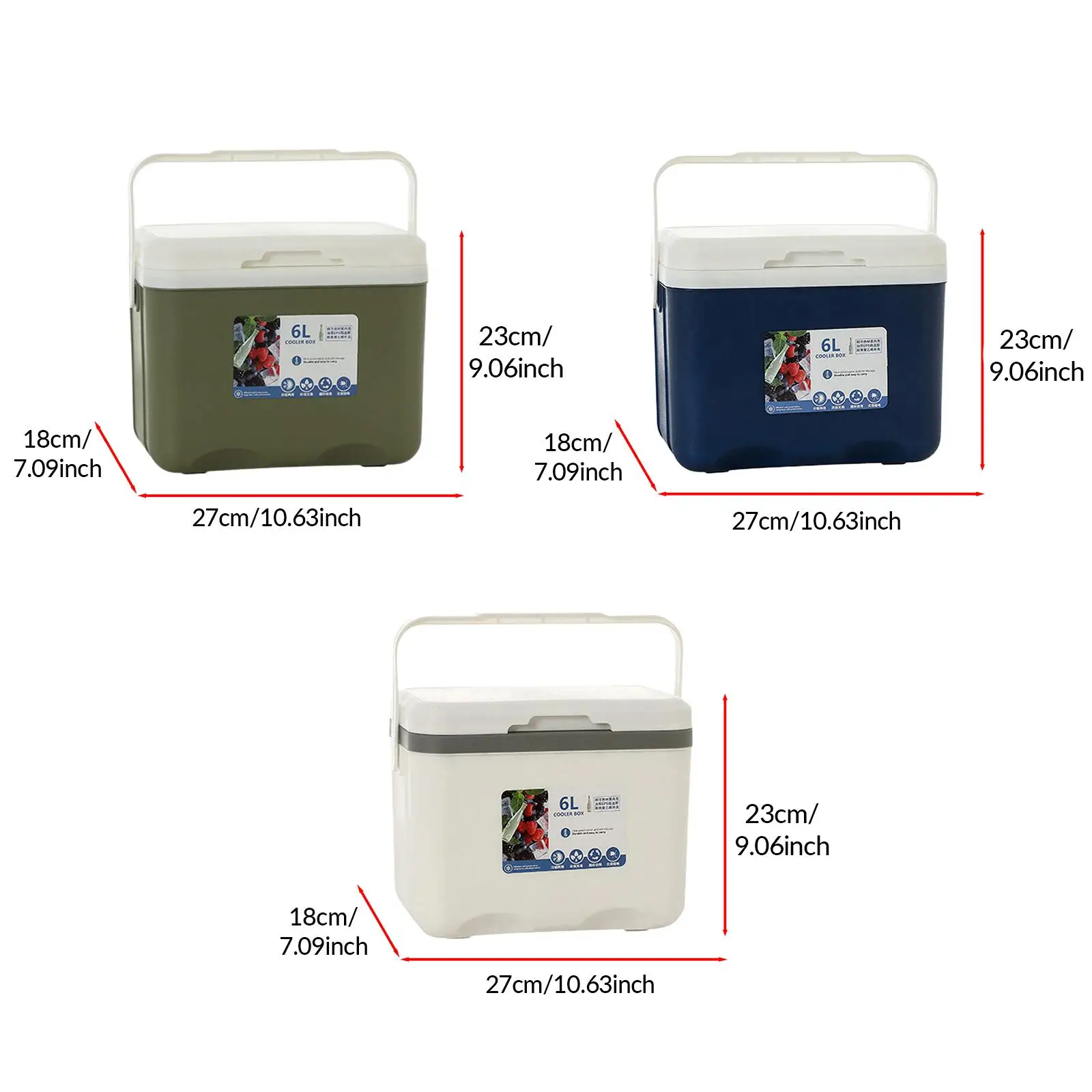 Коробка-холодильник ящик для льда 6 л сундук холодного хранения маленькая