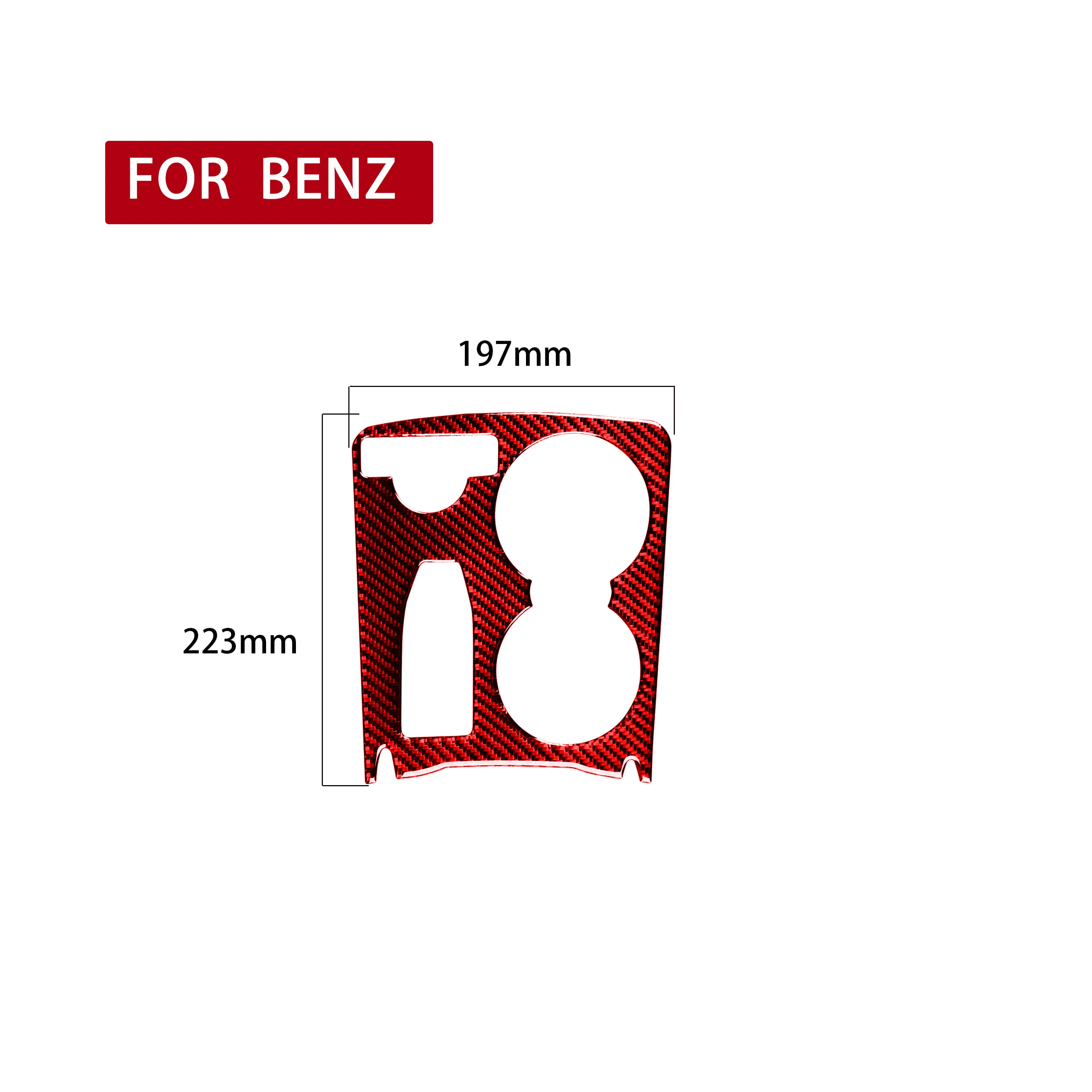 

Trim Water Cup Holder Frame Cover 1 Pcs 197*223mm Car Carbon Fiber Unique Stylish Design Durable And Practical