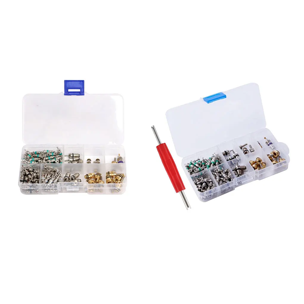 

Metal Durable Car Tire Assortment - Long-lasting And Dependable Real No Fading Conditioning Valve Core Car Assurance 134PCS