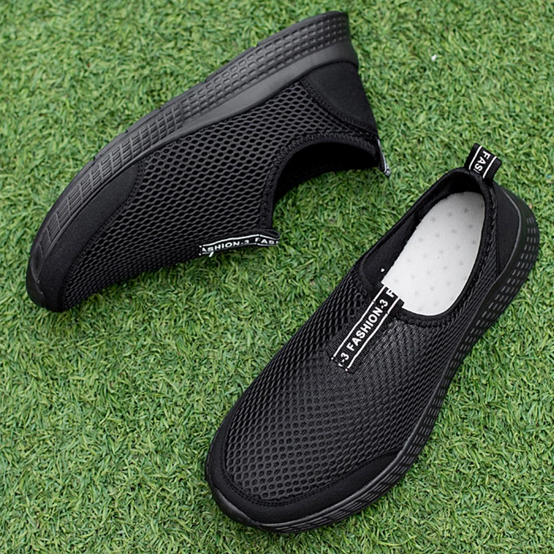 Breathable Couple Casual Shoes Lightweight Women Vulcanized Shoes Outdoor Non-slip Male Loafers Mesh Sneakers Large Size  2023