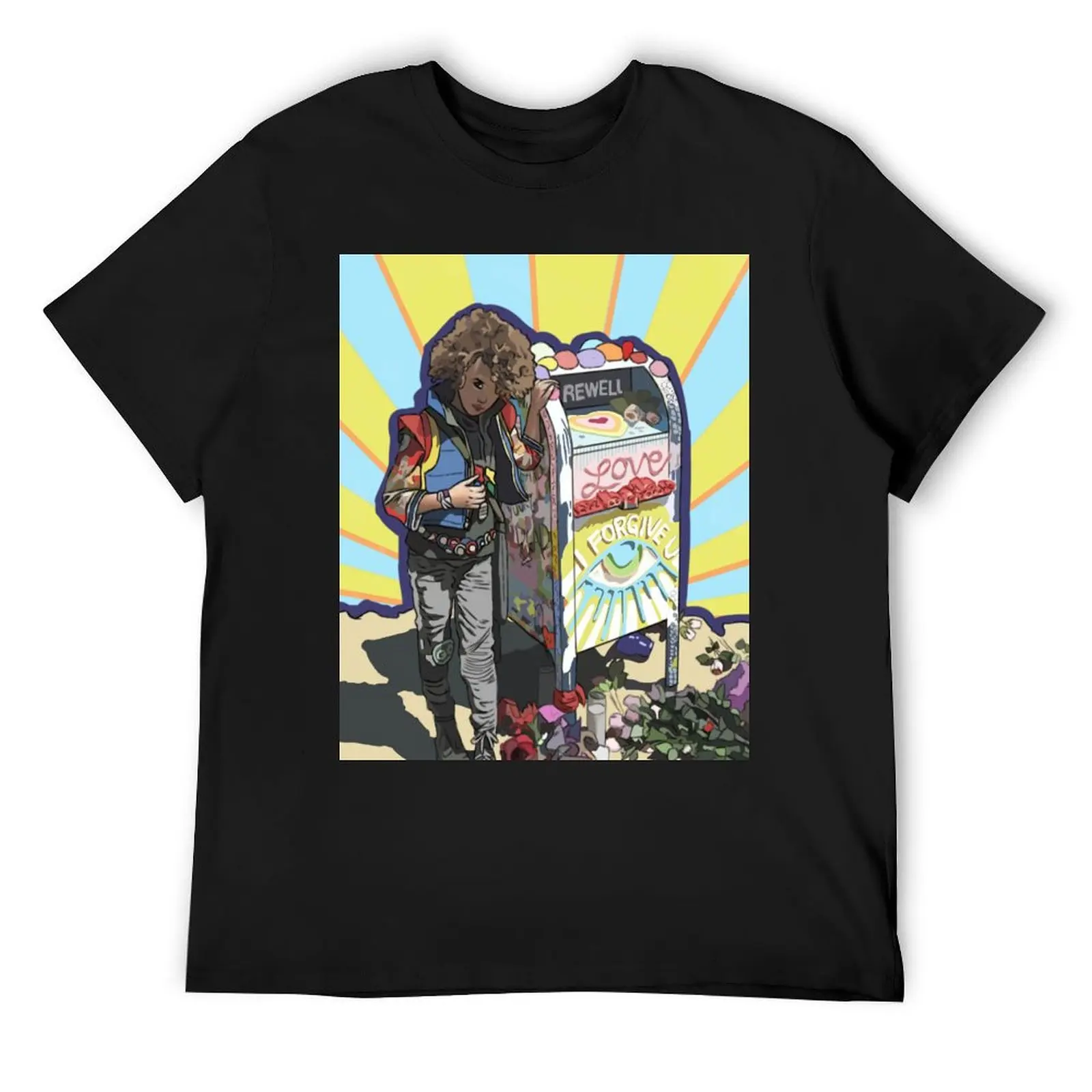 Футболка Девушка в почтовой коробке черное новое издание футболка с короткими