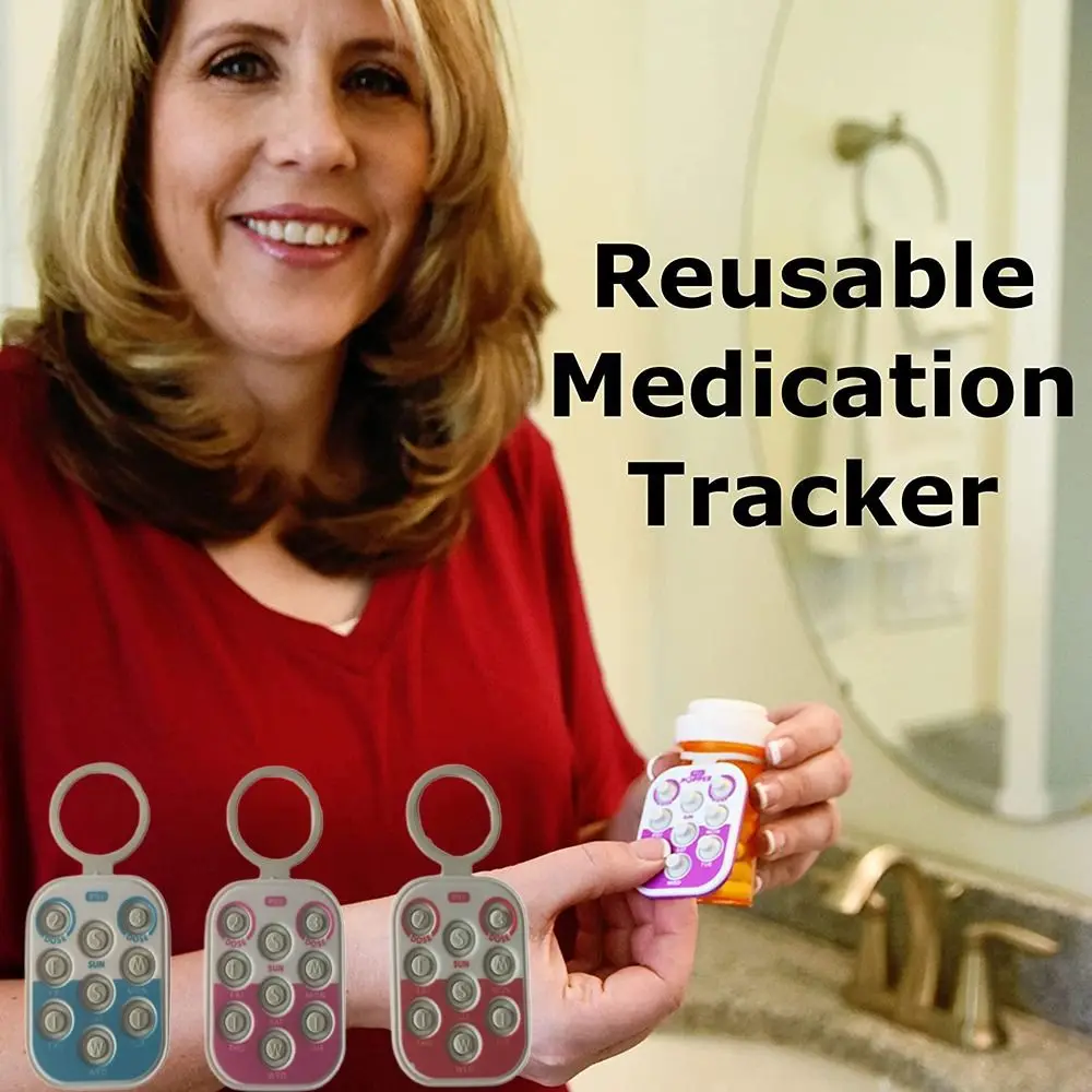 

Высококачественный ежедневный инструмент для еженедельных таблеток с кнопкой напоминания записывающее устройство для таблеток Поппер Для воспоминания помощь при лекарственных средствах датчик дозы