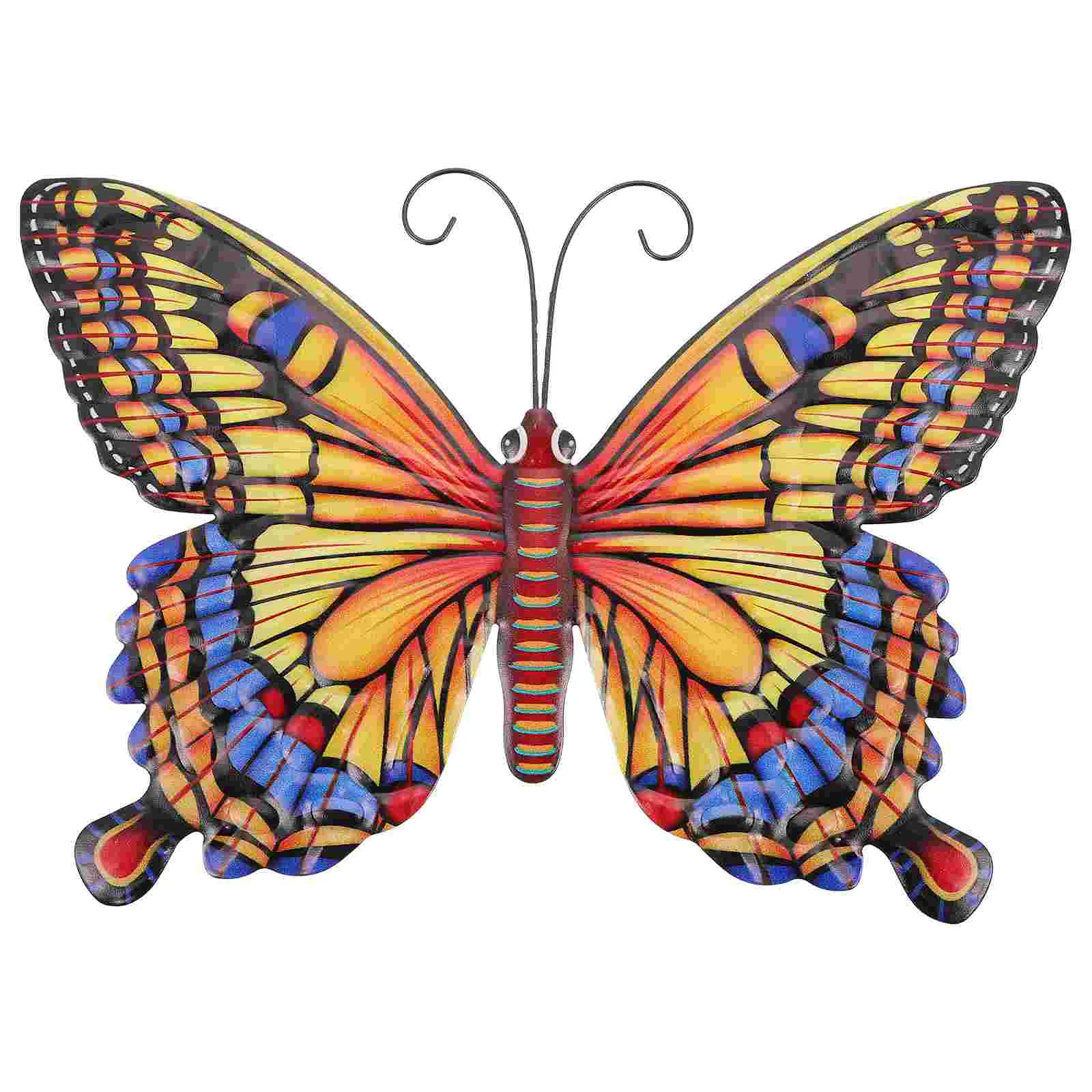 

Wrought Iron Butterfly Decoration Scene Hanging Craft Vintage Decor Pendant Exquisite