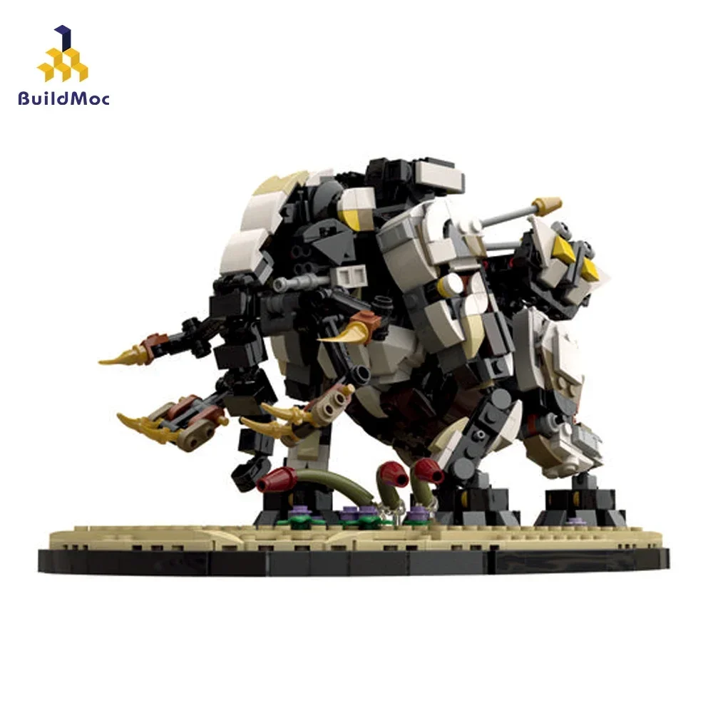 BuildMoc Horizon West Tremortusk монстр строительные блоки Zero Dawn Elephant Mecha Beast кирпичи игрушки для
