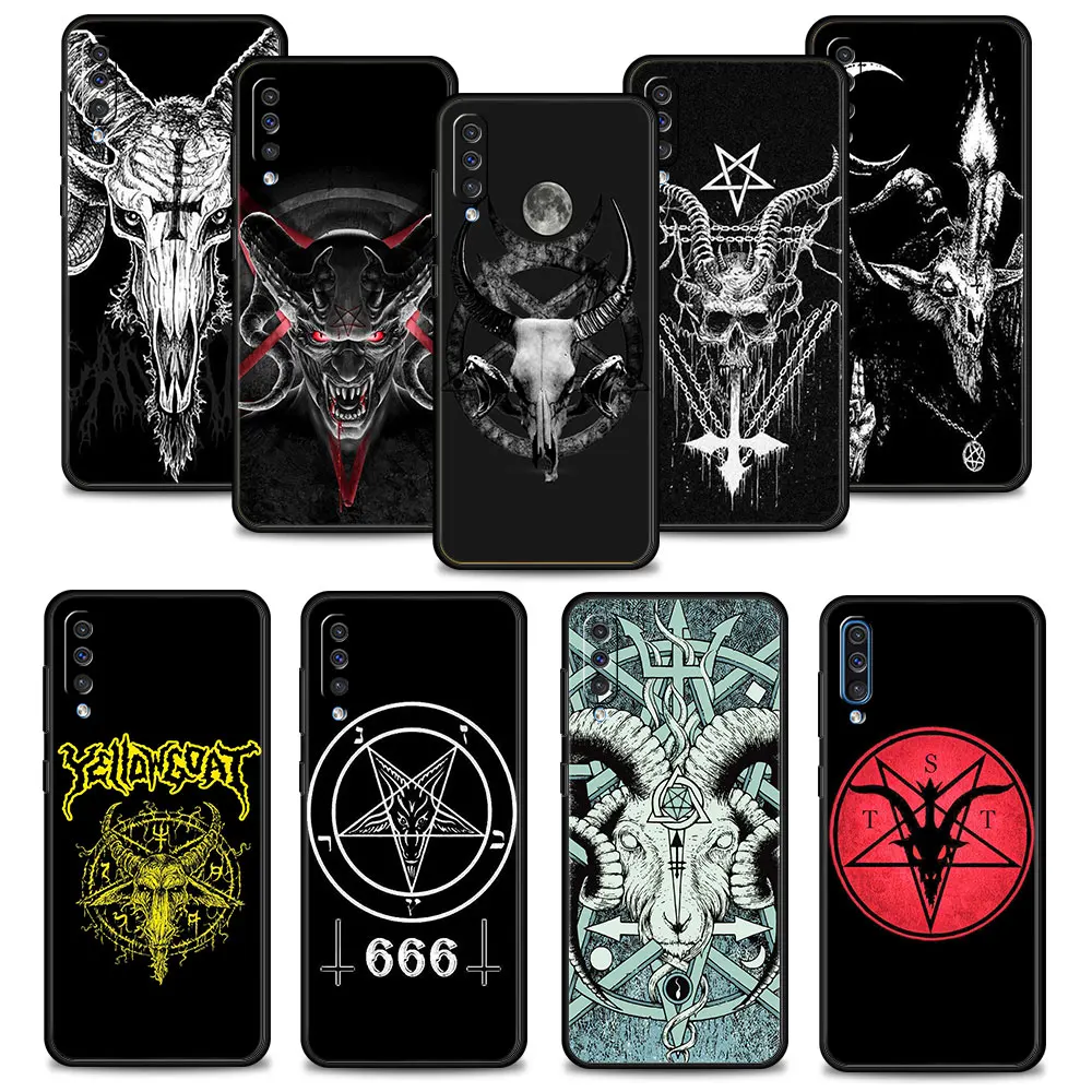 

Phone Funda For Samsung Galaxy Note 20 Ultra 10 A70 A50 A40 A10s A30 A10 A20s A20e Pentagram 666 Demonic Satanic Silicon Full