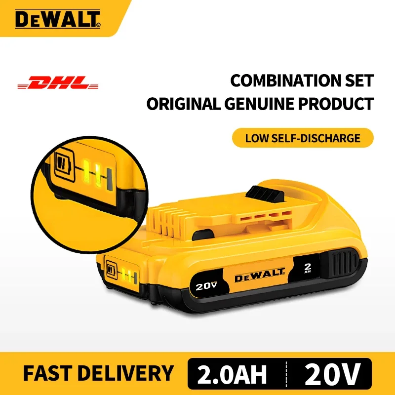 Оригинальная литиевая батарея Dewalt DCBP520 20 В 2 Ач перезаряжаемая легкая