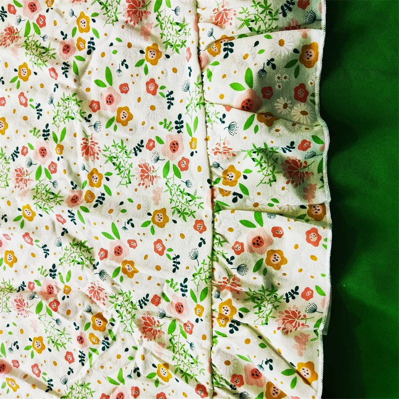 Women's Cotton Nightdress Sexy Flower Lace Nightgown O-Neck Full Sleeve Cute Summer Casual Nightwear Fashion Clothes Big Size