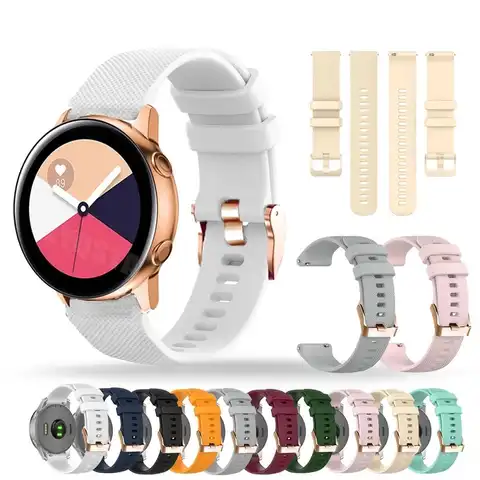 Ремешок силиконовый для смарт-часов Garmin CAME 2S, спортивный браслет для Samsung Galaxy Watch Active 2 40 44 мм