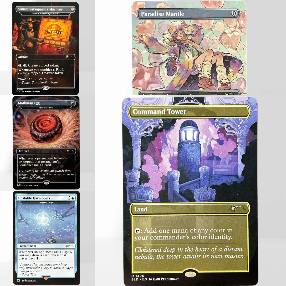 Фото SLD HOLO46-40-2 TCG Magic: The Gathering Dark Ritual Астарион, Декадентская Джеска, Трижды Возрожденная, немецкий черный картон №1