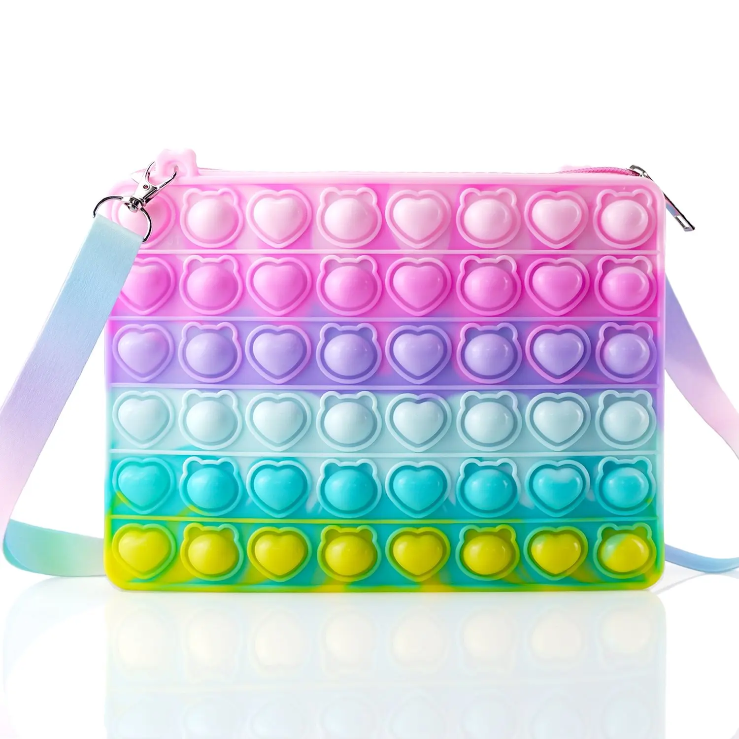 SYMOMOK Popits кошелек фиджет Игрушки для девочек пузырьковая сумка простая