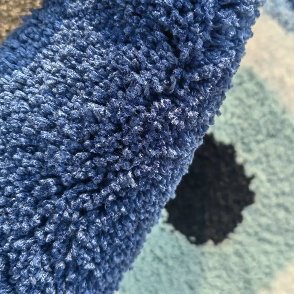 Пушистый Плюшевый Коврик С Дизайном Сглаза Мягкий Противоскользящий Напольный