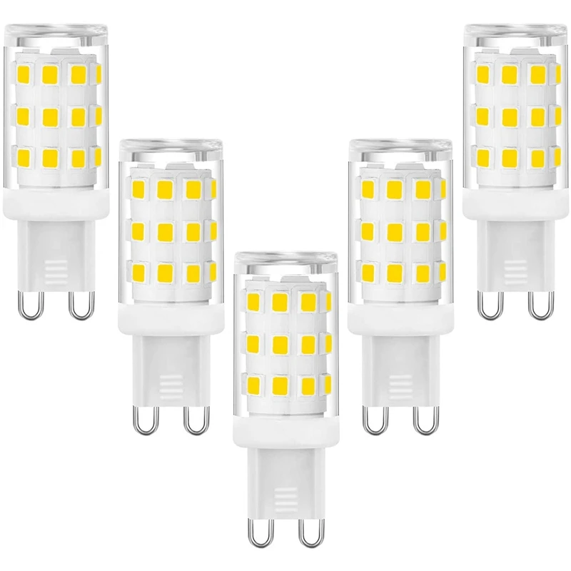 

G9 LED Bulbs,3W Halogen Bulbs,G9 Socket Engergy Saving Led Lamp,Natural White,360LM,AC 220-240V,5 Pack