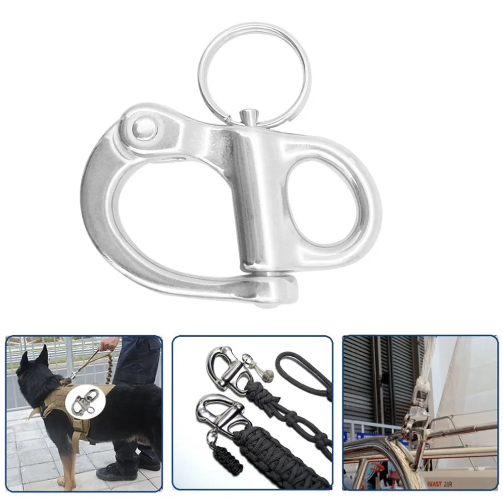 

Boat Snap Shackle With Swivel Bail 316 Stainless Steel Brand New Jaw Swivel