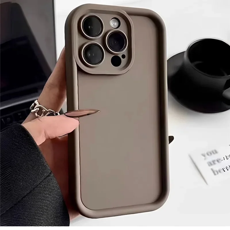 Милый чехол для телефона iphone 15 14 13 12 11 pro max мягкий силиконовый x plus защитный камеры