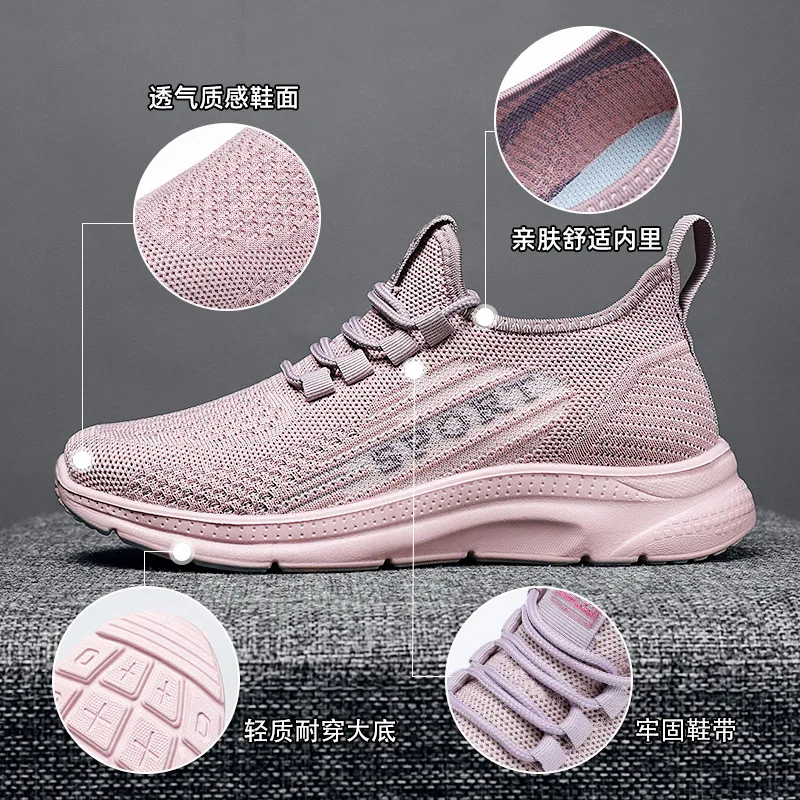 Women Casual Tenis Sportd Shoes Fashion Breathable Walking Mesh Flat Running Sneakers Women Nice Gym Vulcanized Female Footwear