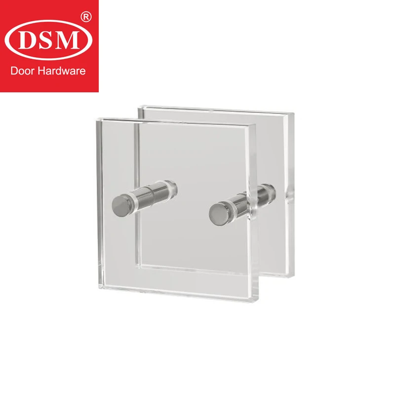 

Transparent Acrylic Entrance Door Pull Handle Square Size For All Kinds of Glass/Wooden/Metal Doors PA-292-200mmx200mm