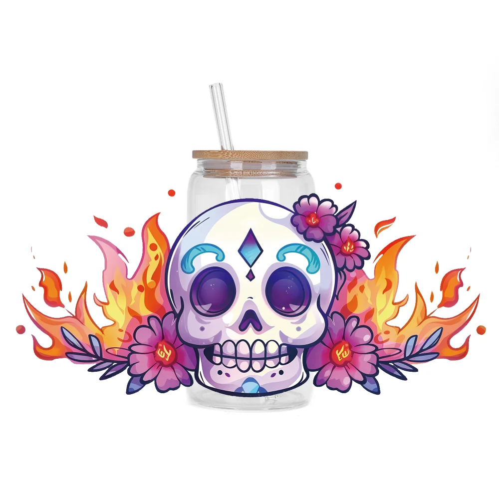 Серия черепа легкие пилинг водонепроницаемые наклейки сделай сам 3D трансферы