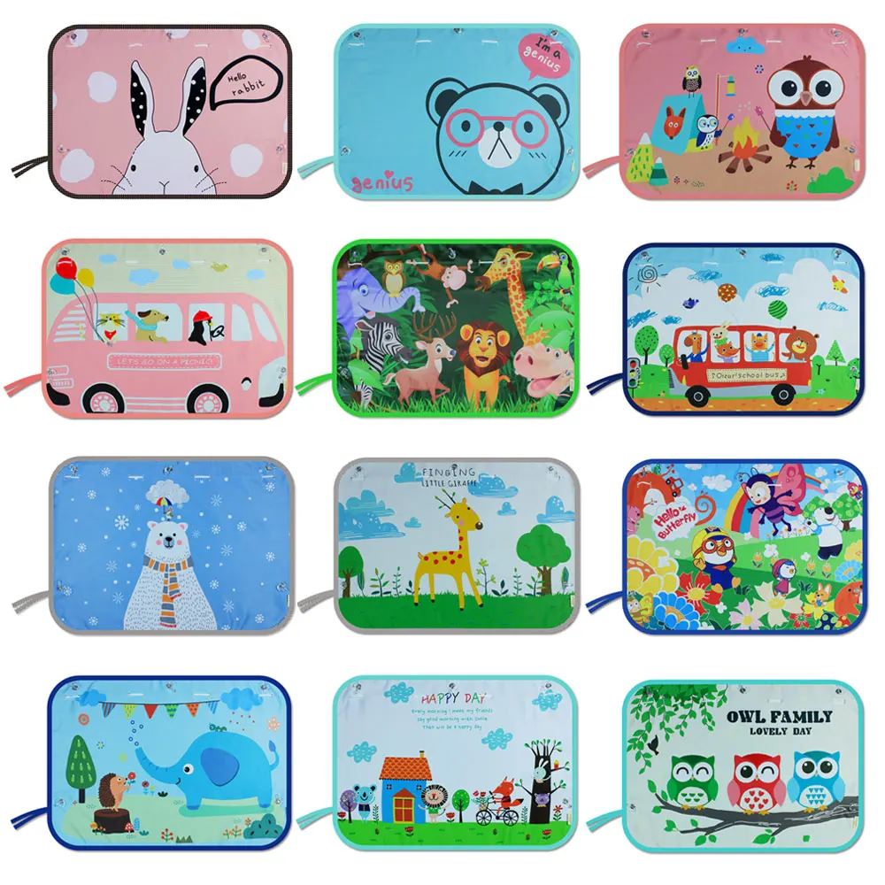 

1PCS Universal Magnetic Car Side Window Sunshade Cover Curtain Window Sun Visor Protector For Kids Children Cartoons Car Shade