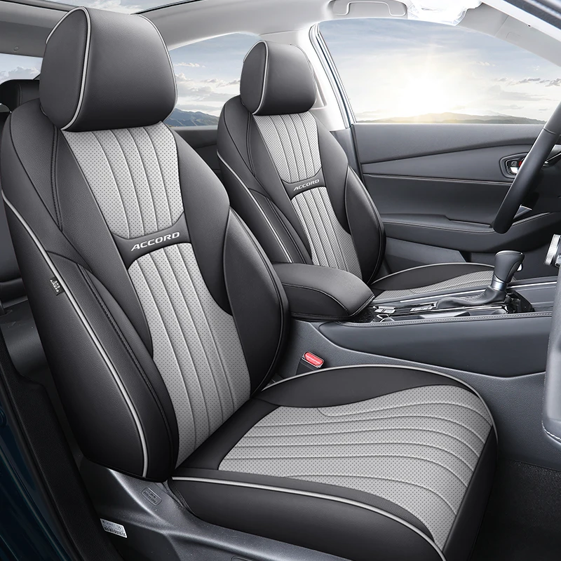 Специальные автомобильные чехлы на сиденья для Honda Accord 2023 2024 Кожаная подушка