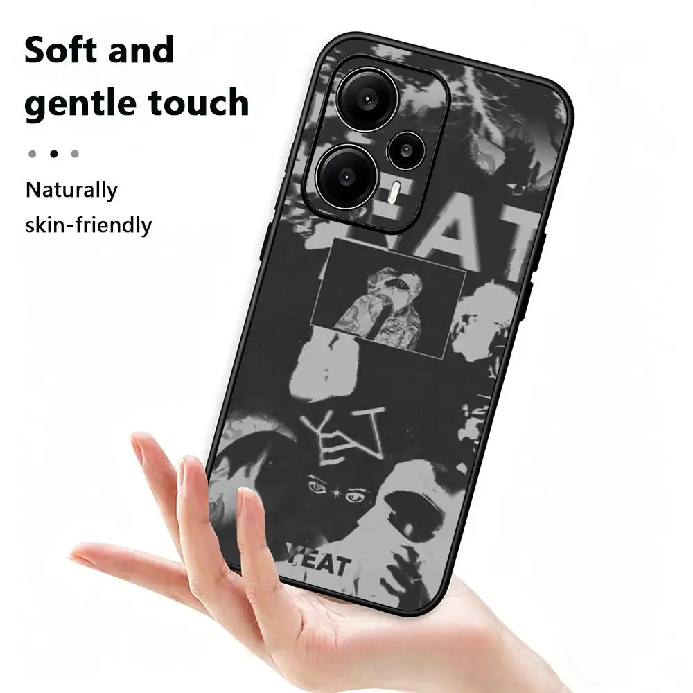 Фото Чехол для телефона Yeat Rapper AfterLyfe для Xiaomi Redmi 14C 13C 12C Note 15 14 13 12 11 Pro Plus S, мягкий черный чехол для телефона №2