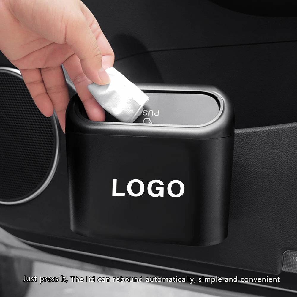 

Car Rubbish Bin Multifunction Pressing Type Garbage Organizer Storage Box Trash Can For Hyundai Toyota Honda Bmw Benz VW Renault