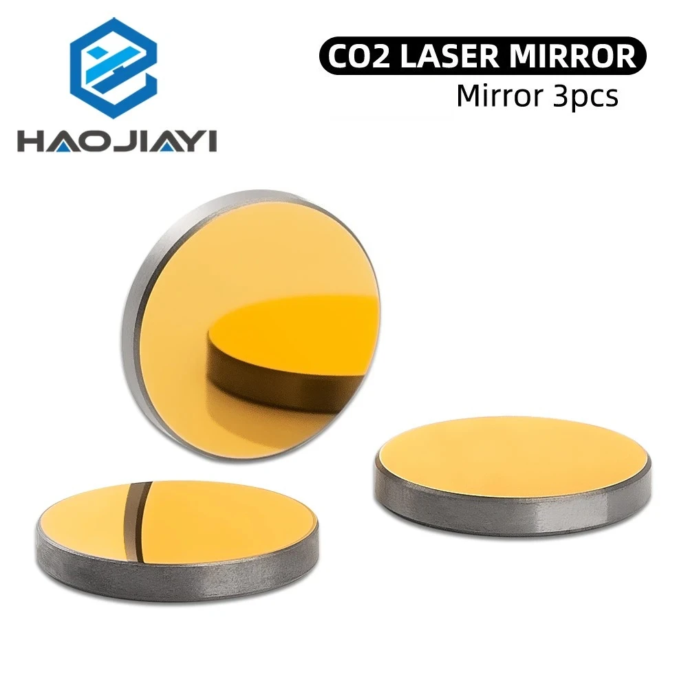 3 adet Si CO2 Lazer Ayna Dia.19.05 20 25 30 38.1mm Yansıtıcı Aynalar CO2 Lazer Kesim Oyma Makinesi