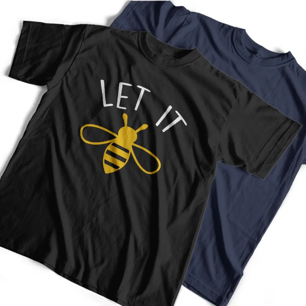 

COOLMIND 100% Cotton o-neck Bees Print Unisex T Shirt Short Sleeve Bees Men Tshirt Loose t-shirt Men Tee Shirt BEES26