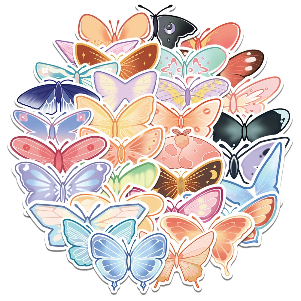 

Stickerssticker Butterflies Decals Kids Book Envelope Decoration Laptop Fairy Bookmarkscellcolorful Gift Markers Page