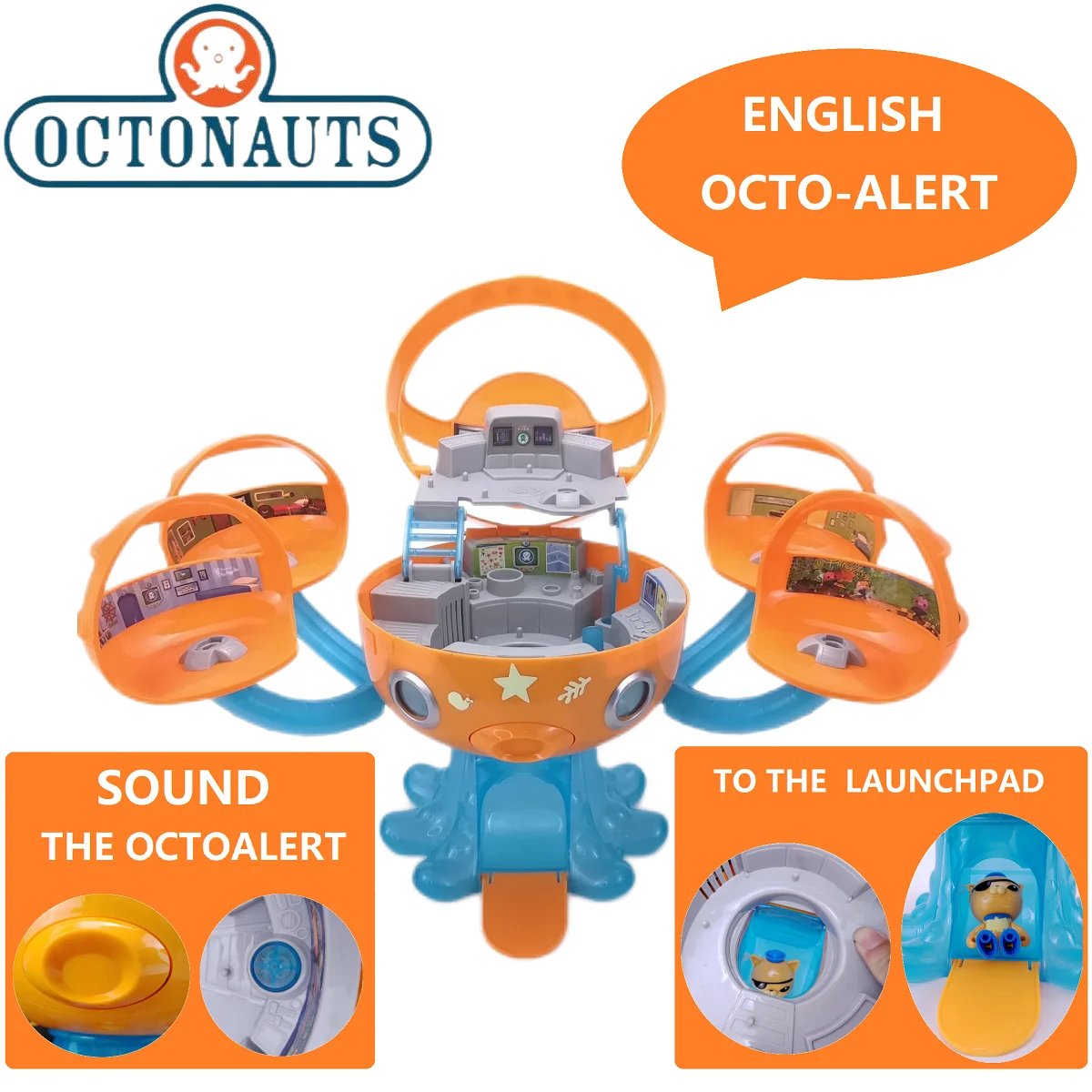 Octonauts игрушечный набор Octopus od, фигурка кукольного домика, ролевые игрушки, английский Octo-alert Kwazii, детские игрушки, рождественский подарок